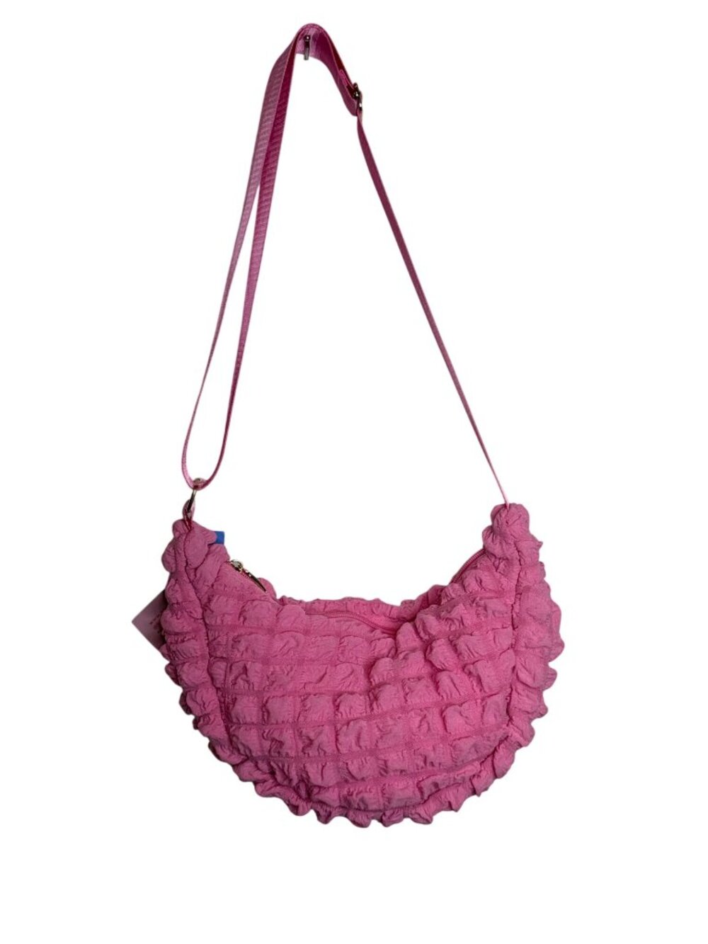 Kind Bag London Pink Ruffle Crossbody Bag NWT Crescent Shoulder Bag
